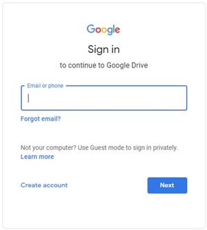 Google Not Logged In 
